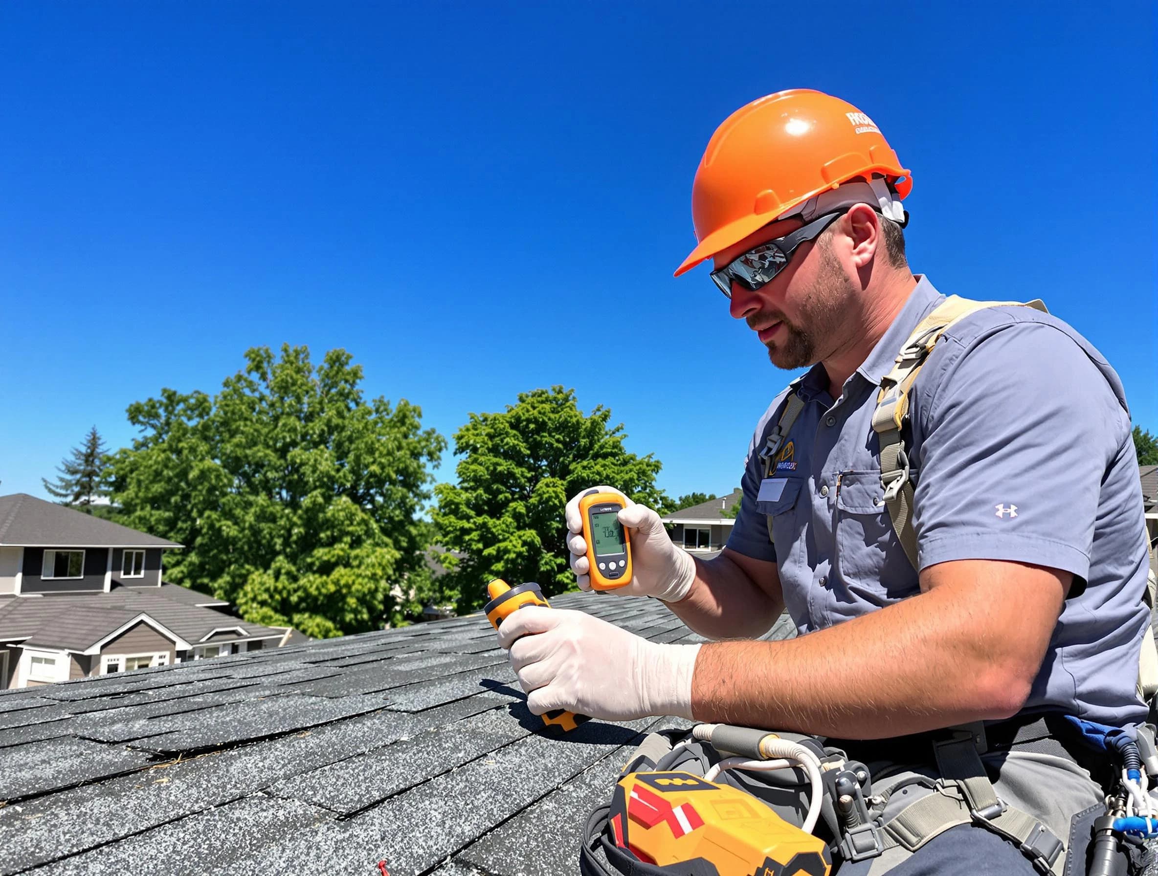 Mayfield Heights Roofing Company conducting a roof inspection in Mayfield Heights, OH